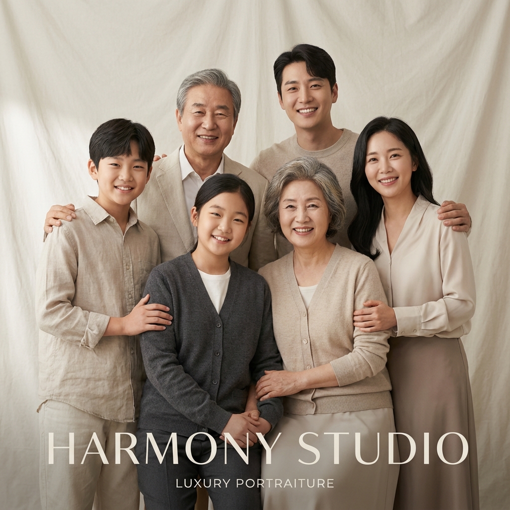 행복한 가족 사진